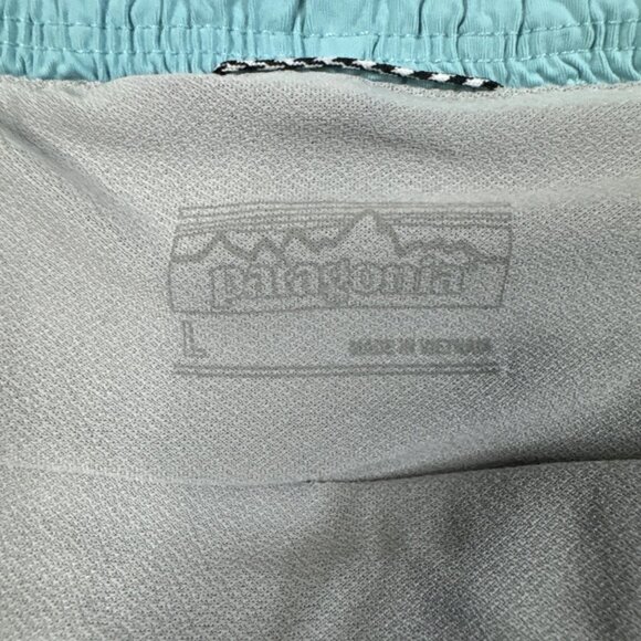 Patagonia Women's Nine Trails Activewear Running Shorts Lining Gray Teal Sz L - Picture 3 of 6